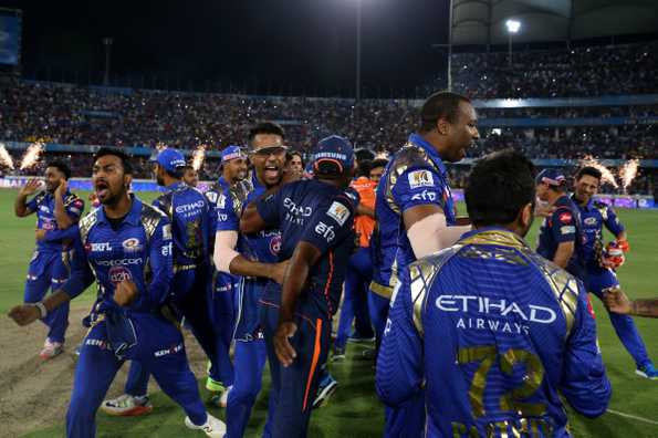 MI became the first team to win three IPL titles