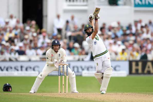 Hashim Amla anchored South Africa's second innings with a patient 87. Hashim Amla anchored South Africa's second innings with a patient 87.