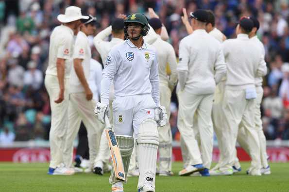 South Africa lost eight wickets for only 126 runs on the second day