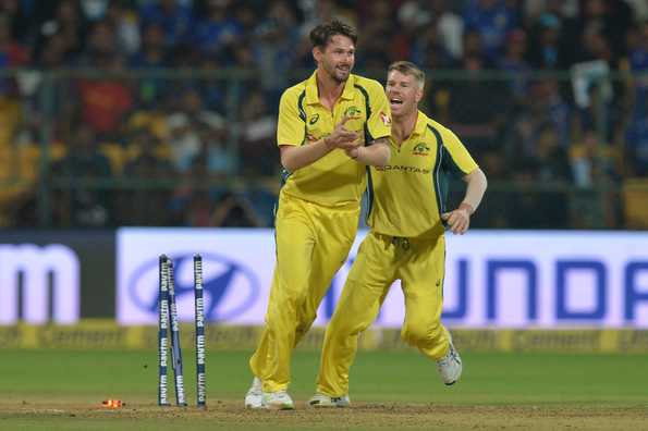 David Warner and Kane Richardson player important roles in Australia's win David Warner and Kane Richardson player important roles in Australia's win
