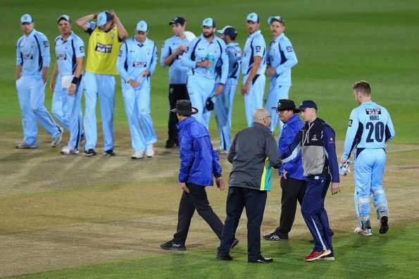 Victoria claimed a DLS victory over New South Wales after umpires deemed that the pitch was unsafe 26 overs into the run chase Victoria claimed a DLS victory over New South Wales after umpires deemed that the pitch was unsafe 26 overs into the run chase