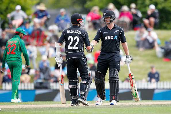 Neil Broom and Kane Williamson put together 179 runs for the second wicket to drive Bangladesh out of the contest. Neil Broom and Kane Williamson put together 179 runs for the second wicket to drive Bangladesh out of the contest.