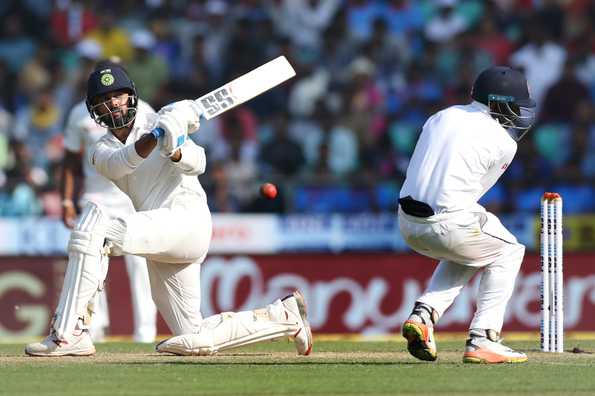 Samarawickrama was hit on the grill by a Vijay sweep on the opening day of the third Test. 