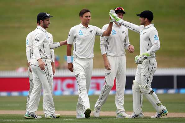 Boult picked up two wickets off two balls earlier in the morning to bowl Windies out for 221. 