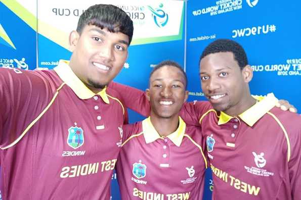 Bhaskar Yadram (left) hails from the land of Shivnarine Chanderpaul, and is uncannily tall (6'2") for a batsman. (Photo credit: Official Facebook Page of Windies Cricket) Bhaskar Yadram (left) hails from the land of Shivnarine Chanderpaul, and is uncannily tall (6'2") for a batsman. (Photo credit: Official Facebook Page of Windies Cricket)