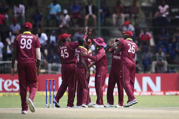 Windies were pushed to the hilt by Scotland before a timely rain intervention. Windies were pushed to the hilt by Scotland before a timely rain intervention.