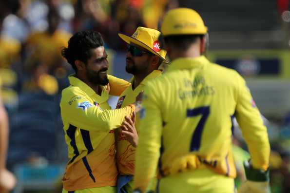 Jadeja earned the Man of the Match award for his three-wicket haul as CSK triumphed in Pune Jadeja earned the Man of the Match award for his three-wicket haul as CSK triumphed in Pune