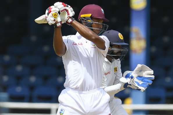 Kieran Powell scored an unbeaten 64 to extend the lead to 360 Kieran Powell scored an unbeaten 64 to extend the lead to 360