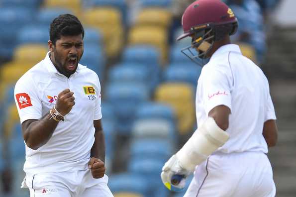 Kumara picked up four wickets as Windies folded for 204. Kumara picked up four wickets as Windies folded for 204.