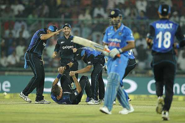 India kept losing wickets at regular intervals and eventually fell short of the target in the final over India kept losing wickets at regular intervals and eventually fell short of the target in the final over