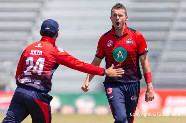 Siddle picked up a rich haul of four wickets for Montreal Tigers. Photo courtesy: Global T20 Canada Website Siddle picked up a rich haul of four wickets for Montreal Tigers. Photo courtesy: Global T20 Canada Website