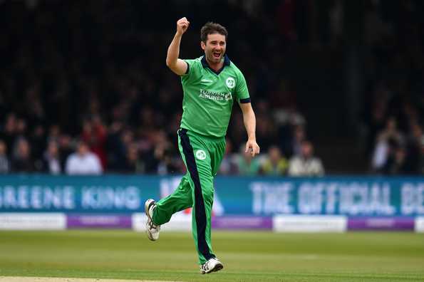 Tim Murtagh claimed 4 for 31 to restrict Afghanistan in the first one-dayer. Tim Murtagh claimed 4 for 31 to restrict Afghanistan in the first one-dayer.