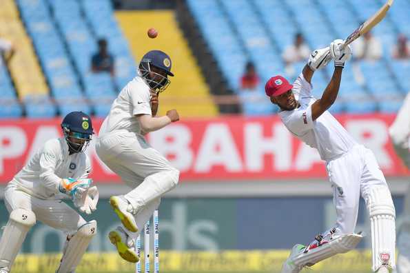 Asked to follow on, Windies were bowled out again, in less than two sessions of play, lasting barely three more overs than their first essay. Asked to follow on, Windies were bowled out again, in less than two sessions of play, lasting barely three more overs than their first essay.