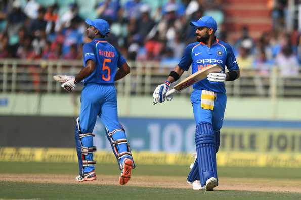 Rayudu and Kohli were involved in a century stand.