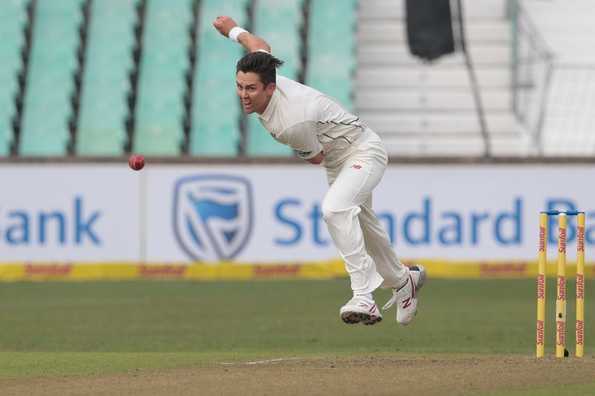 Trent Boult finished with figures of 3 for 52. Trent Boult finished with figures of 3 for 52.