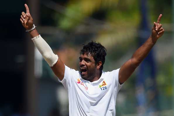 Perera struck thrice but England still managed to get the lead go past the 200-run mark. Perera struck thrice but England still managed to get the lead go past the 200-run mark.