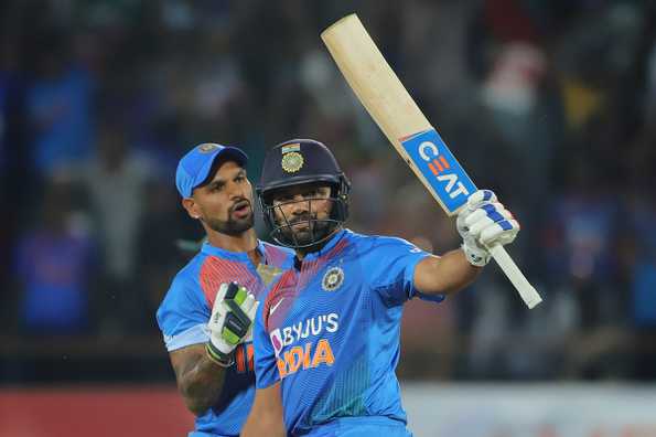 Rohit smashed 85 off 43 with the help of six sixes. 