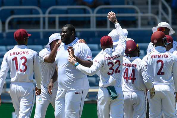 Rakheem Cornwall picked two wickets Rakheem Cornwall picked two wickets