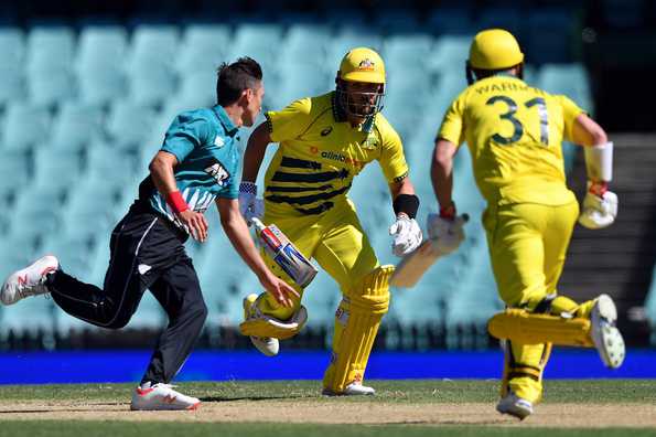 Aaron Finch and David Warner put on a century stand for the opening wicket. Aaron Finch and David Warner put on a century stand for the opening wicket.