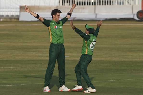 Shaheen Afridi finished with figures of 5 for 49. Shaheen Afridi finished with figures of 5 for 49.