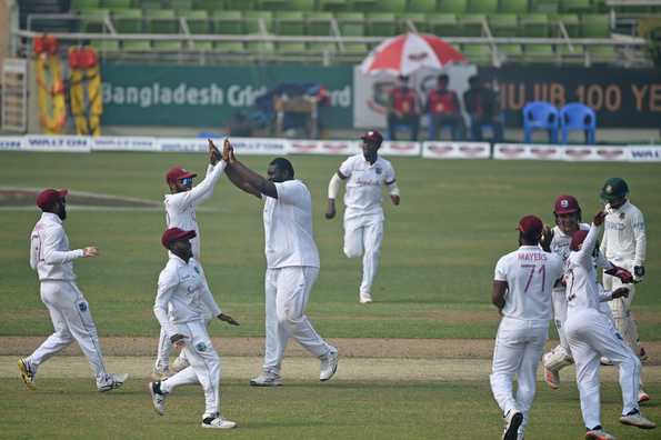 The West Indies offspinner picked his second fifer in Test cricket on the third day's play The West Indies offspinner picked his second fifer in Test cricket on the third day's play