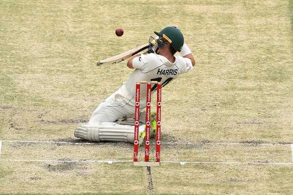 Harris stayed unbeaten on 113 and lifted Victoria to 219 for 7
Harris stayed unbeaten on 113 and lifted Victoria to 219 for 7