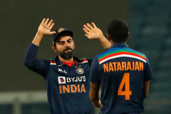 T Natarajan held his nerve and conceded only 6 runs in the final over T Natarajan held his nerve and conceded only 6 runs in the final over