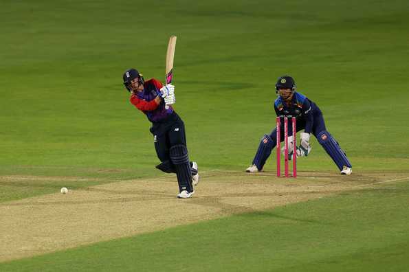 England won in the end with eight balls to spare. England won in the end with eight balls to spare.