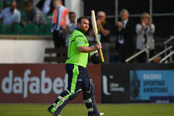 Stirling smashed 115* off 75 in the team's 40-run win in the third T20I. Stirling smashed 115* off 75 in the team's 40-run win in the third T20I.