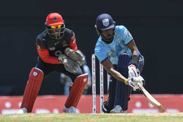 Roston Chase struck a half-century in the chase.