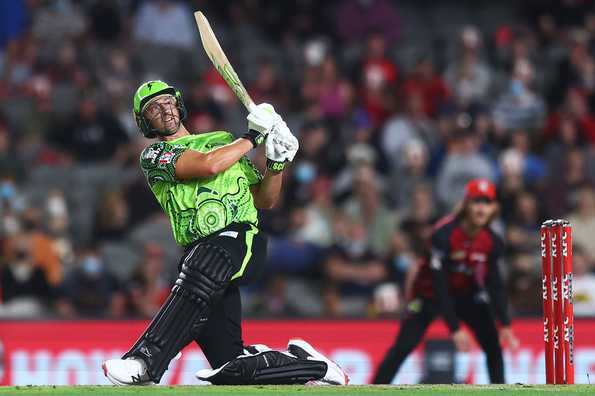 Sams hit an unbeaten 98. Sams hit an unbeaten 98.