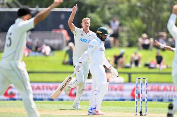 Jamieson bagged the opening wicket of the day. Jamieson bagged the opening wicket of the day.