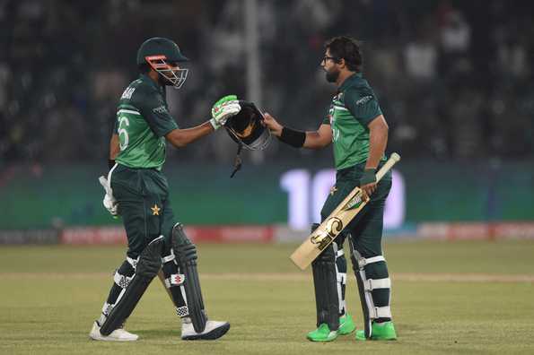 Imam Ul Haq scored 106 off 97 balls while Babar Azam scored 114 off 83 Imam Ul Haq scored 106 off 97 balls while Babar Azam scored 114 off 83