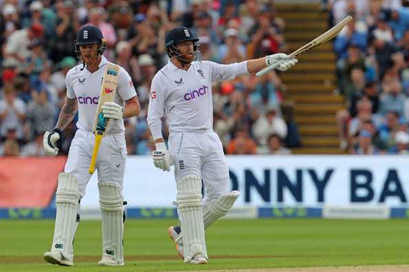 Bairstow, who had 16 off 64, went through a 14-ball period in which he hit six boundaries and reached 50 off 81 balls. Bairstow, who had 16 off 64, went through a 14-ball period in which he hit six boundaries and reached 50 off 81 balls.