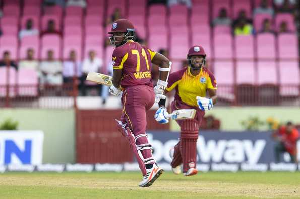 Kyle Mayers and Nicholas Pooran hit fifties