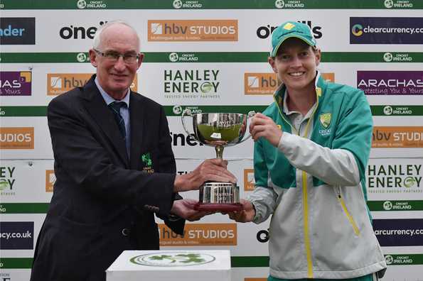 Australia, with 12 points to their name, were declared winners of the tri-series Australia, with 12 points to their name, were declared winners of the tri-series