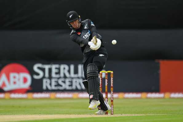 Finn Allen hit eight fours and six sixes in his knock. Finn Allen hit eight fours and six sixes in his knock.