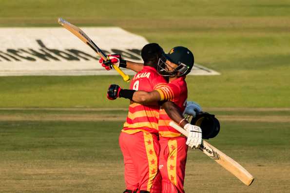 Kaia and Raza put on a 192-run stand Kaia and Raza put on a 192-run stand