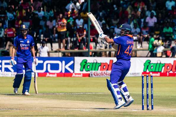 Both Dhawan and Gill struck unbeaten 80s in the chase. Both Dhawan and Gill struck unbeaten 80s in the chase.