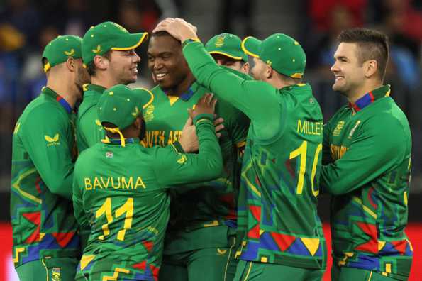 Ngidi picked four wickets in his three-over opening spell. Ngidi picked four wickets in his three-over opening spell.