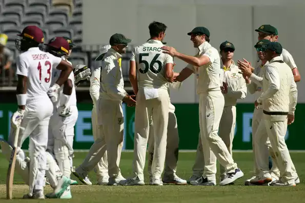 Starc and Cummins got three wickets apiece Starc and Cummins got three wickets apiece