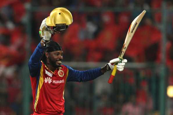 Chris Gayle scored his fifth IPL century and helped Royal Challengers Bangalore to a massive win over Kings XI Punjab. Chris Gayle scored his fifth IPL century and helped Royal Challengers Bangalore to a massive win over Kings XI Punjab.