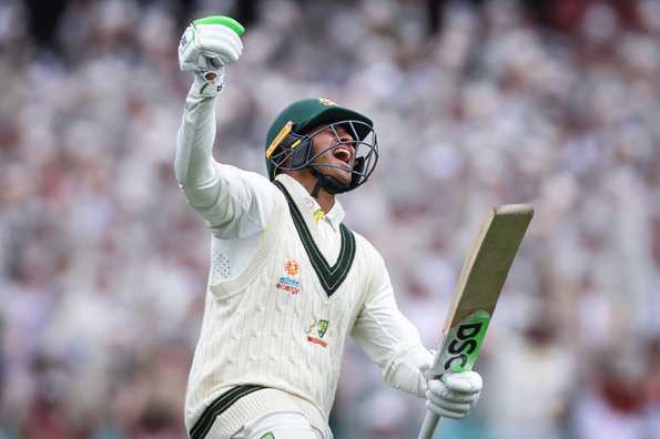 Khawaja ended the day on an unbeaten 195 Khawaja ended the day on an unbeaten 195