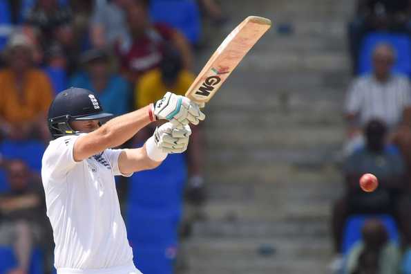 Joe Root (in pic) and Gary Ballance milked the West Indies bowling at a leisurely pace on the fourth morning. Joe Root (in pic) and Gary Ballance milked the West Indies bowling at a leisurely pace on the fourth morning.