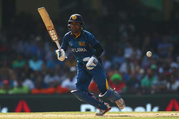 Kumar Sangakkara struggled to get his timing right on a two-paced Sydney wicket. Kumar Sangakkara struggled to get his timing right on a two-paced Sydney wicket.