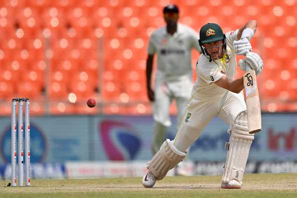 Labuschagne fought his way to his first fifty of the series
