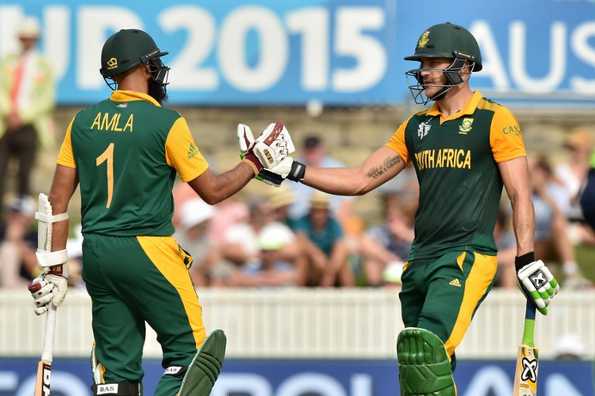 Amla and du Plessis scored tons to set up the win.