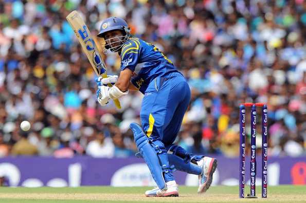 Tillakaratne Dilshan hit an unbeaten fifty to take Sri Lanka past the line. Tillakaratne Dilshan hit an unbeaten fifty to take Sri Lanka past the line.