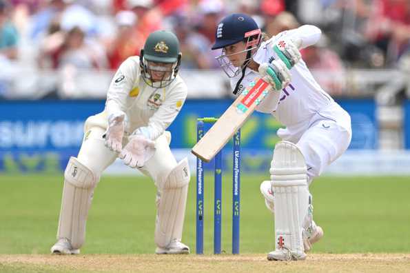 Beaumont made 208, becoming the first English woman to score a double century in Tests