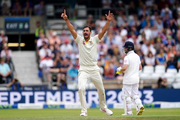 Mitchell Starc struck twice in the morning session Mitchell Starc struck twice in the morning session